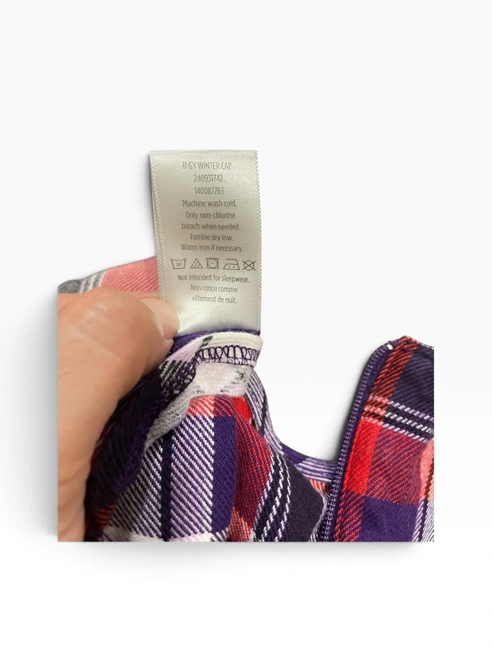 Gymboree Purple and Red Plaid Ruffle Hem Dress Size 4